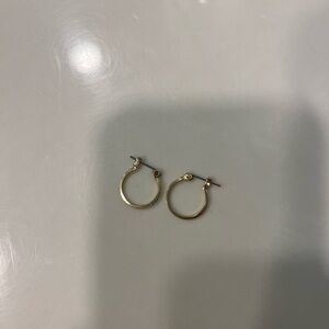 Gold hoop earrings